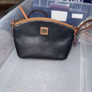 Dooney & Bourke Black and Tan Crossbody Bag